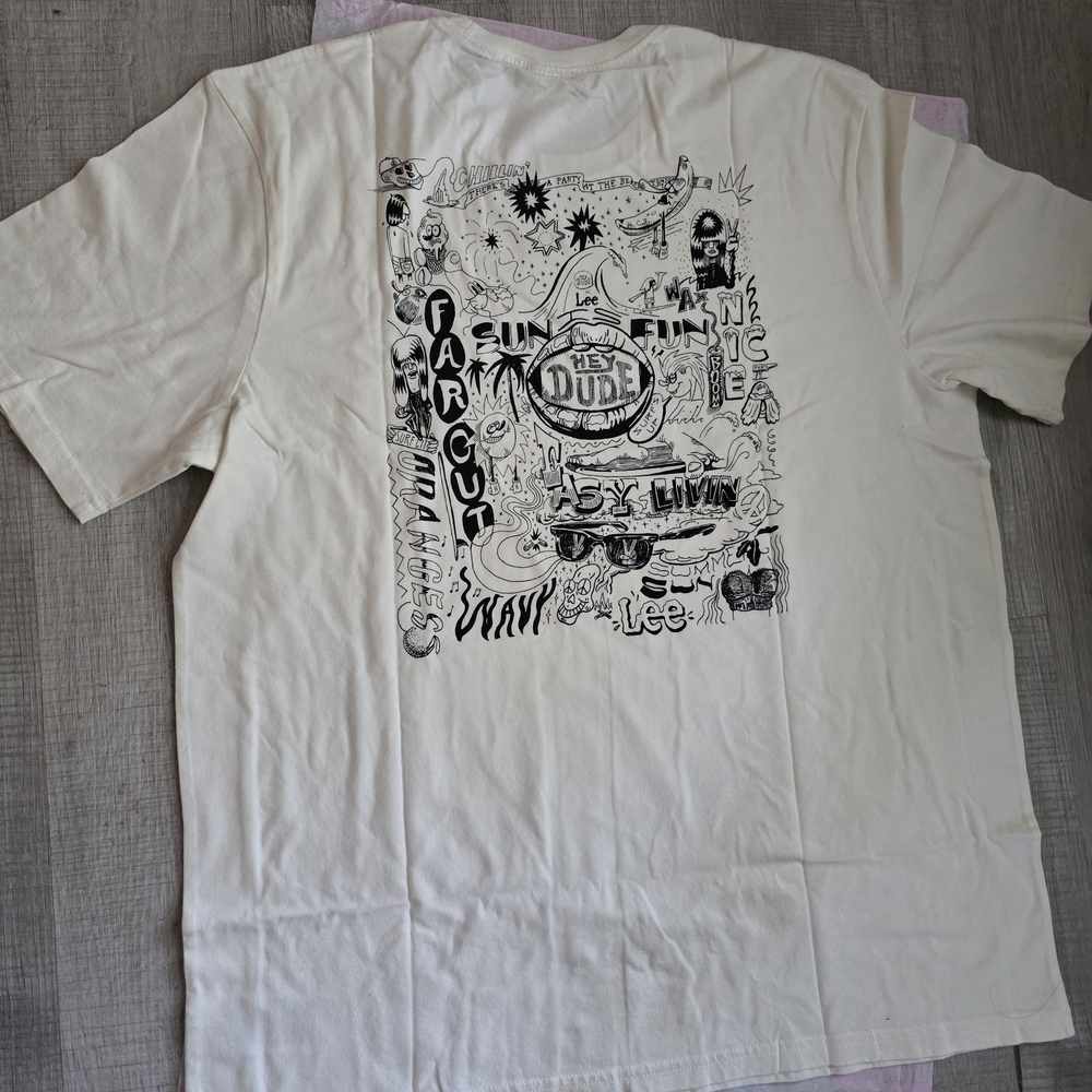 Lee Cream Graphic Tee with Skateboard Design